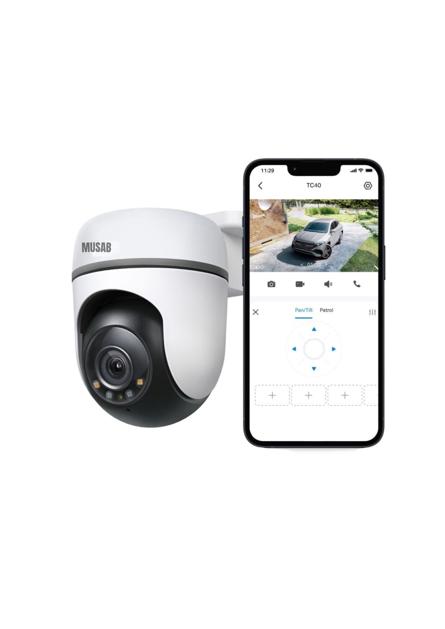 Musab Outdoor Pan/Tilt Security WiFi Camera